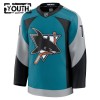 San Jose Sharks Dresy Fanatics Premium Macklin Celebrini 2025-26 Teal Třetí - Dětské