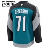 San Jose Sharks Dresy Fanatics Premium Macklin Celebrini 2025-26 Teal Třetí - Dětské