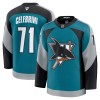San Jose Sharks Dresy Fanatics Premium Macklin Celebrini 2025-26 Teal Třetí - Pánské
