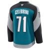 San Jose Sharks Dresy Fanatics Premium Macklin Celebrini 2025-26 Teal Třetí - Pánské