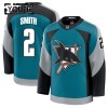 San Jose Sharks Dresy Fanatics Premium Will Smith 2025-26 Teal Třetí - Dětské San Jose Sharks Dresy Fanatics Premium Will Smith 2025-26 Teal Třetí - Dětské