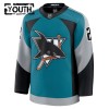 San Jose Sharks Dresy Fanatics Premium William Eklund 2025-26 Teal Třetí - Dětské