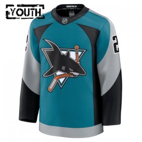 San Jose Sharks Dresy Fanatics Premium William Eklund 2025-26 Teal Třetí - Dětské