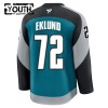 San Jose Sharks Dresy Fanatics Premium William Eklund 2025-26 Teal Třetí - Dětské