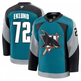 San Jose Sharks Dresy Fanatics Premium William Eklund 2025-26 Teal Třetí - Pánské