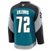 San Jose Sharks Dresy Fanatics Premium William Eklund 2025-26 Teal Třetí - Pánské