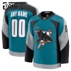 San Jose Sharks Dresy Personalizované Fanatics Premium 2025-26 Teal Třetí - Dětské San Jose Sharks Dresy Personalizované Fanatics Premium 2025-26 Teal Třetí - Dětské