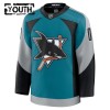 San Jose Sharks Dresy Personalizované Fanatics Premium 2025-26 Teal Třetí - Dětské