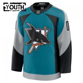 San Jose Sharks Dresy Personalizované Fanatics Premium 2025-26 Teal Třetí - Dětské