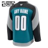 San Jose Sharks Dresy Personalizované Fanatics Premium 2025-26 Teal Třetí - Dětské