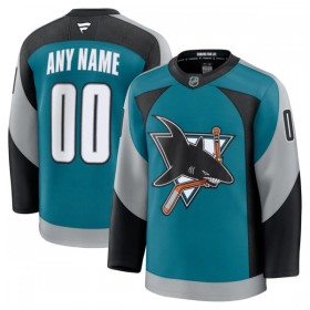 San Jose Sharks Dresy Personalizované Fanatics Premium 2025-26 Teal Třetí - Pánské