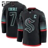 Seattle Kraken Dresy Fanatics Premium Eberle Jordan 2025-26 Černá Třetí - Dětské