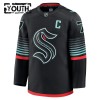 Seattle Kraken Dresy Fanatics Premium Eberle Jordan 2025-26 Černá Třetí - Dětské