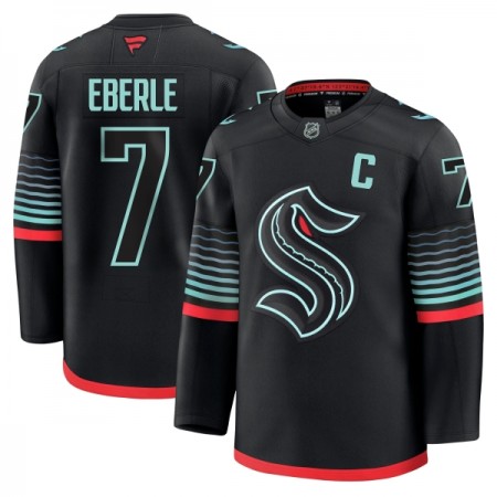 Seattle Kraken Dresy Fanatics Premium Eberle Jordan 2025-26 Černá Třetí - Pánské