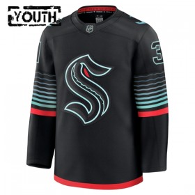 Seattle Kraken Dresy Fanatics Premium Philipp Grubauer 2025-26 Černá Třetí - Dětské