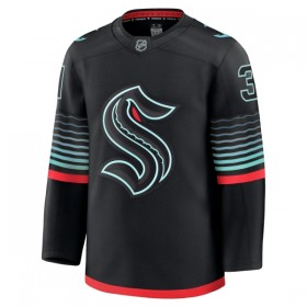 Seattle Kraken Dresy Fanatics Premium Philipp Grubauer 2025-26 Černá Třetí - Pánské