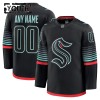 Seattle Kraken Dresy Personalizované Fanatics Premium 2025-26 Černá Třetí - Dětské