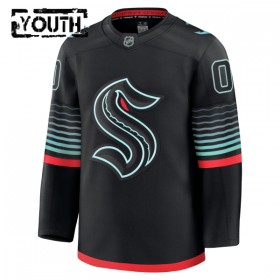 Seattle Kraken Dresy Personalizované Fanatics Premium 2025-26 Černá Třetí - Dětské