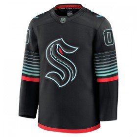 Seattle Kraken Dresy Personalizované Fanatics Premium 2025-26 Černá Třetí - Pánské