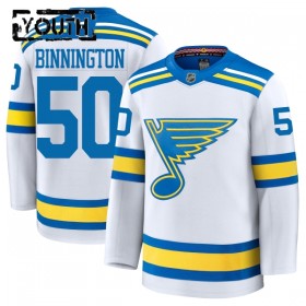 St. Louis Blues Dresy Fanatics Premium Binnington Jordan 2025-26 Bílý Venkovní - Dětské