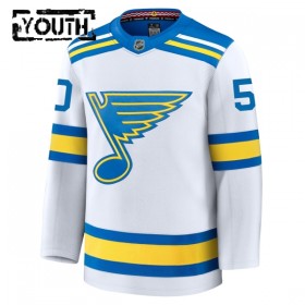 St. Louis Blues Dresy Fanatics Premium Binnington Jordan 2025-26 Bílý Venkovní - Dětské