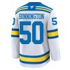 St. Louis Blues Dresy Fanatics Premium Binnington Jordan 2025-26 Bílý Venkovní - Pánské