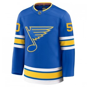 St. Louis Blues Dresy Fanatics Premium Binnington Jordan 2025-26 Modrý Domácí - Pánské