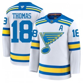 St. Louis Blues Dresy Fanatics Premium Robert Thomas 2025-26 Bílý Venkovní - Pánské