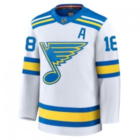 St. Louis Blues Dresy Fanatics Premium Robert Thomas 2025-26 Bílý Venkovní - Pánské