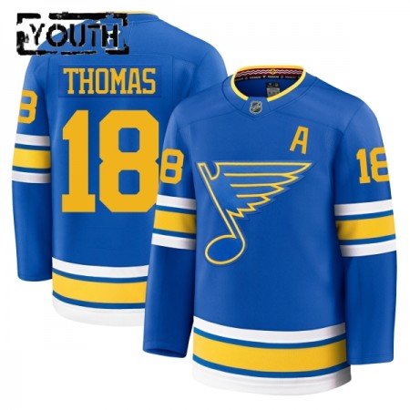 St. Louis Blues Dresy Fanatics Premium Robert Thomas 2025-26 Modrý Domácí - Dětské