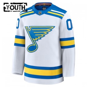 St. Louis Blues Dresy Personalizované Fanatics Premium 2025-26 Bílý Venkovní - Dětské