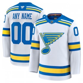 St. Louis Blues Dresy Personalizované Fanatics Premium 2025-26 Bílý Venkovní - Pánské