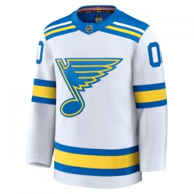 St. Louis Blues Dresy Personalizované Fanatics Premium 2025-26 Bílý Venkovní - Pánské