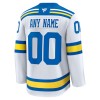 St. Louis Blues Dresy Personalizované Fanatics Premium 2025-26 Bílý Venkovní - Pánské