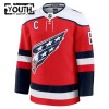 Washington Capitals Dresy Fanatics Premium Alex Ovechkin 2025-26 Červené Třetí - Dětské
