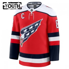 Washington Capitals Dresy Fanatics Premium Alex Ovechkin 2025-26 Červené Třetí - Dětské