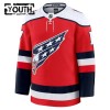 Washington Capitals Dresy Fanatics Premium Dylan Strome 2025-26 Červené Třetí - Dětské