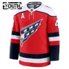 Washington Capitals Dresy Fanatics Premium Tom Wilson 2025-26 Červené Třetí - Dětské