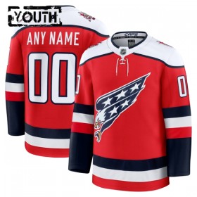 Washington Capitals Dresy Personalizované Fanatics Premium 2025-26 Červené Třetí - Dětské