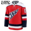 Washington Capitals Dresy Personalizované Fanatics Premium 2025-26 Červené Třetí - Dětské