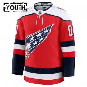Washington Capitals Dresy Personalizované Fanatics Premium 2025-26 Červené Třetí - Dětské
