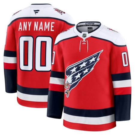Washington Capitals Dresy Personalizované Fanatics Premium 2025-26 Červené Třetí - Pánské